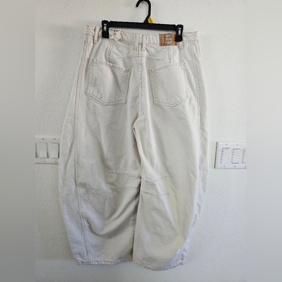 We The Free Free People Lucky You Mid Rise Barrel Jeans Size 31 - Picture 3 of 16